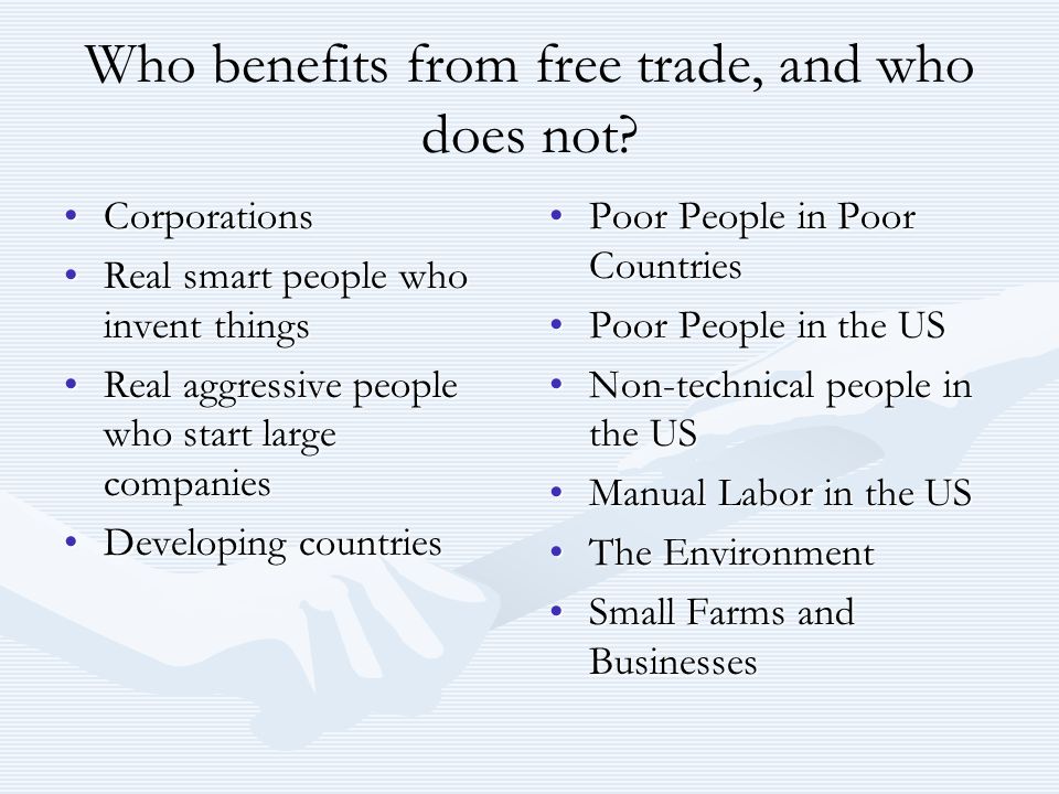 What are the benefits of free trade for the average person?